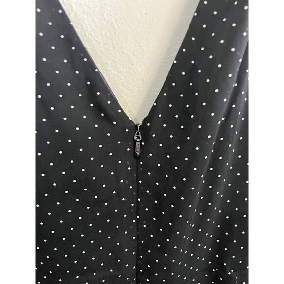 City Chic Polkadot  black Midi Dress Sleeveless Women 18 - Picture 7 of 12